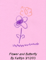 Flower and Butterfly
By Kaitlyn 3/12/03